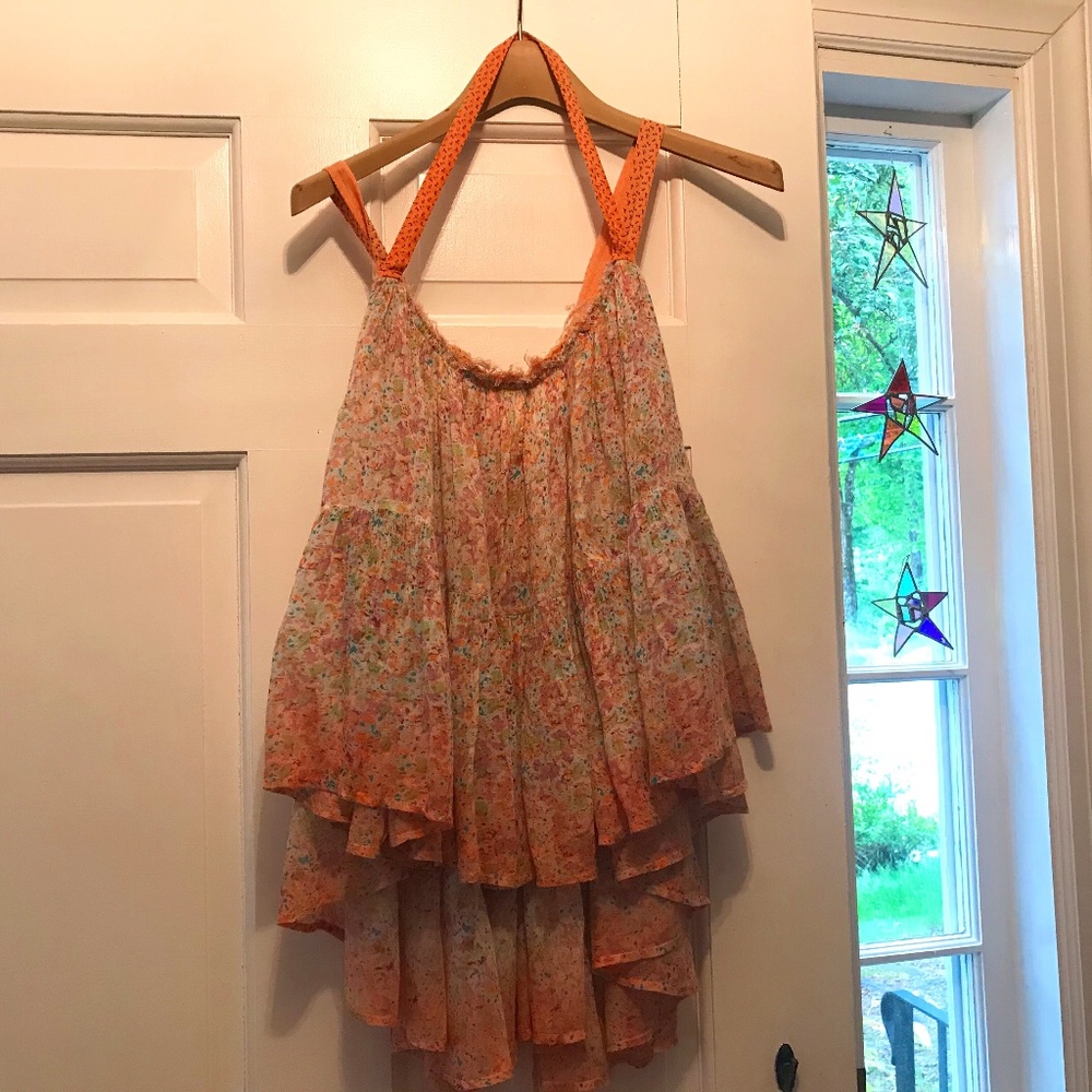 Free People (FP One)One Happy Blossom Dip Dye Tank